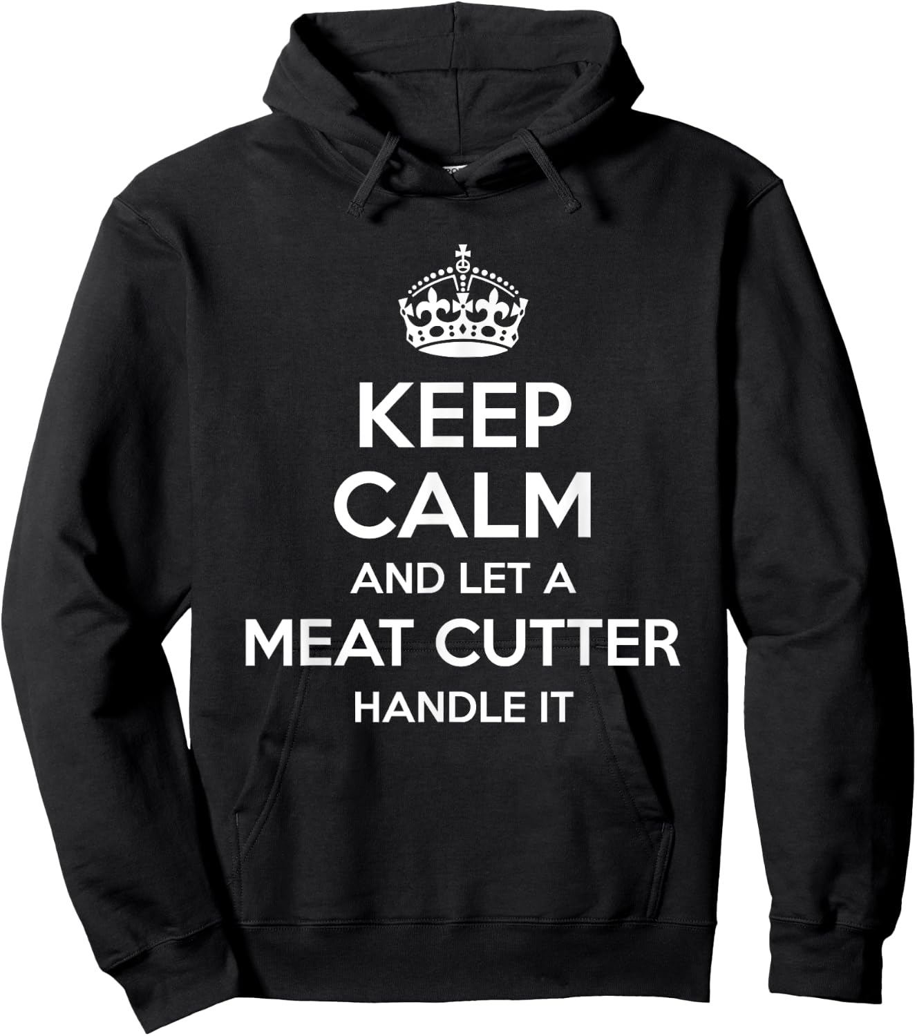 MEAT CUTTER Gift Funny Job Title Profession Birthday Worker Hoodie - Hoodie | Black