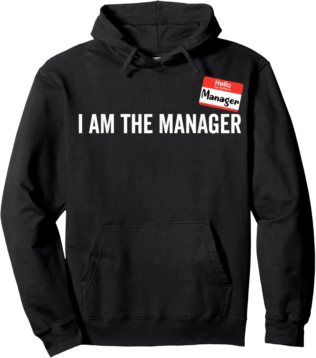 Manager Costume I am the Manager Halloween Matching Couples Hoodie - Hoodie | Black