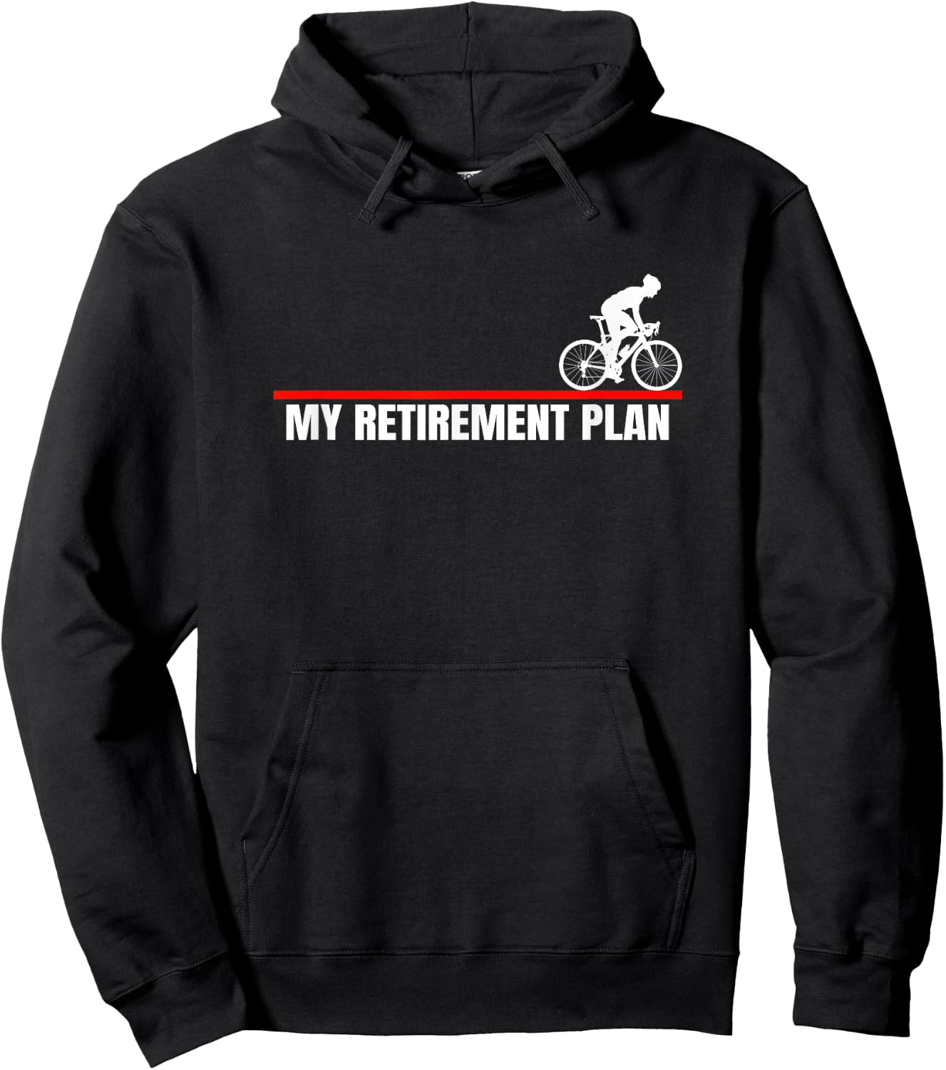 Cyclist My Retirement Plan Cyclist Bike Bicycle Hoodie - Hoodie | Black