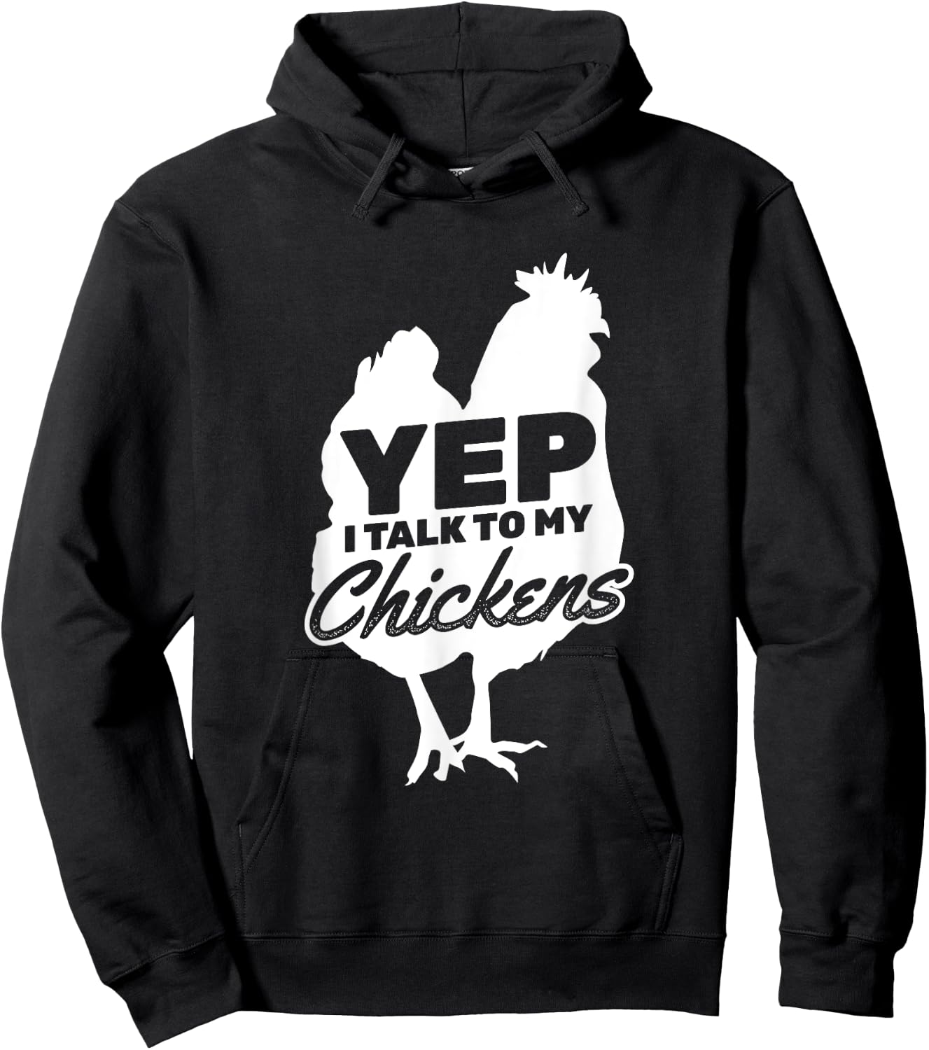 I Talk To My Chickens Farmer Chicken Owner Hoodie - Hoodie | Black
