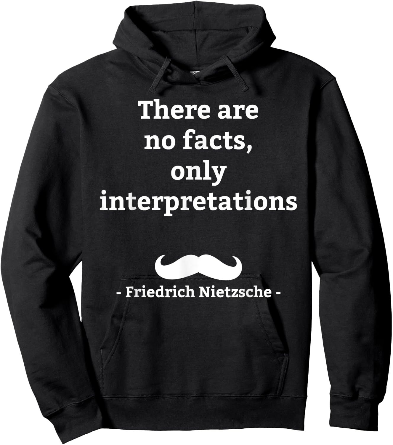 Friedrich Nietzsche German Philosopher Hoodie - Hoodie | Black