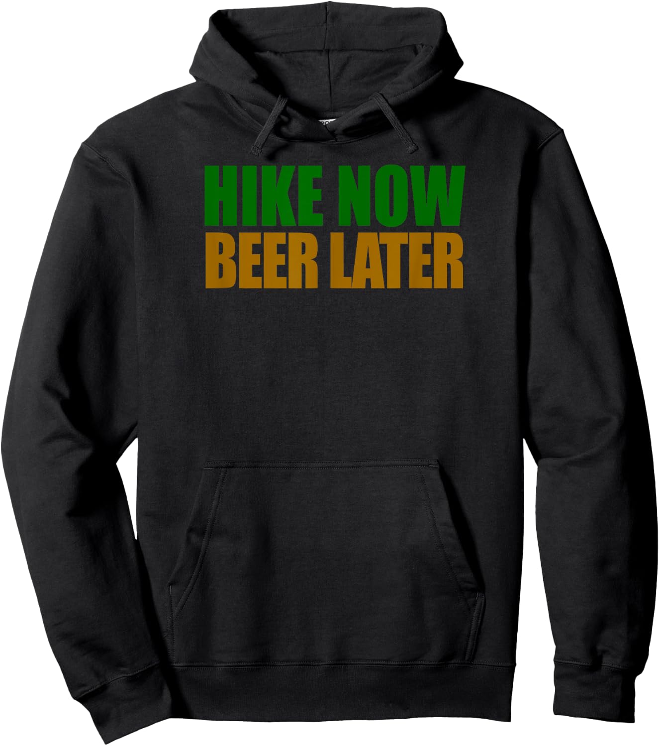 Hike Now Beer Later Hiking Hoodie - Hoodie | Black