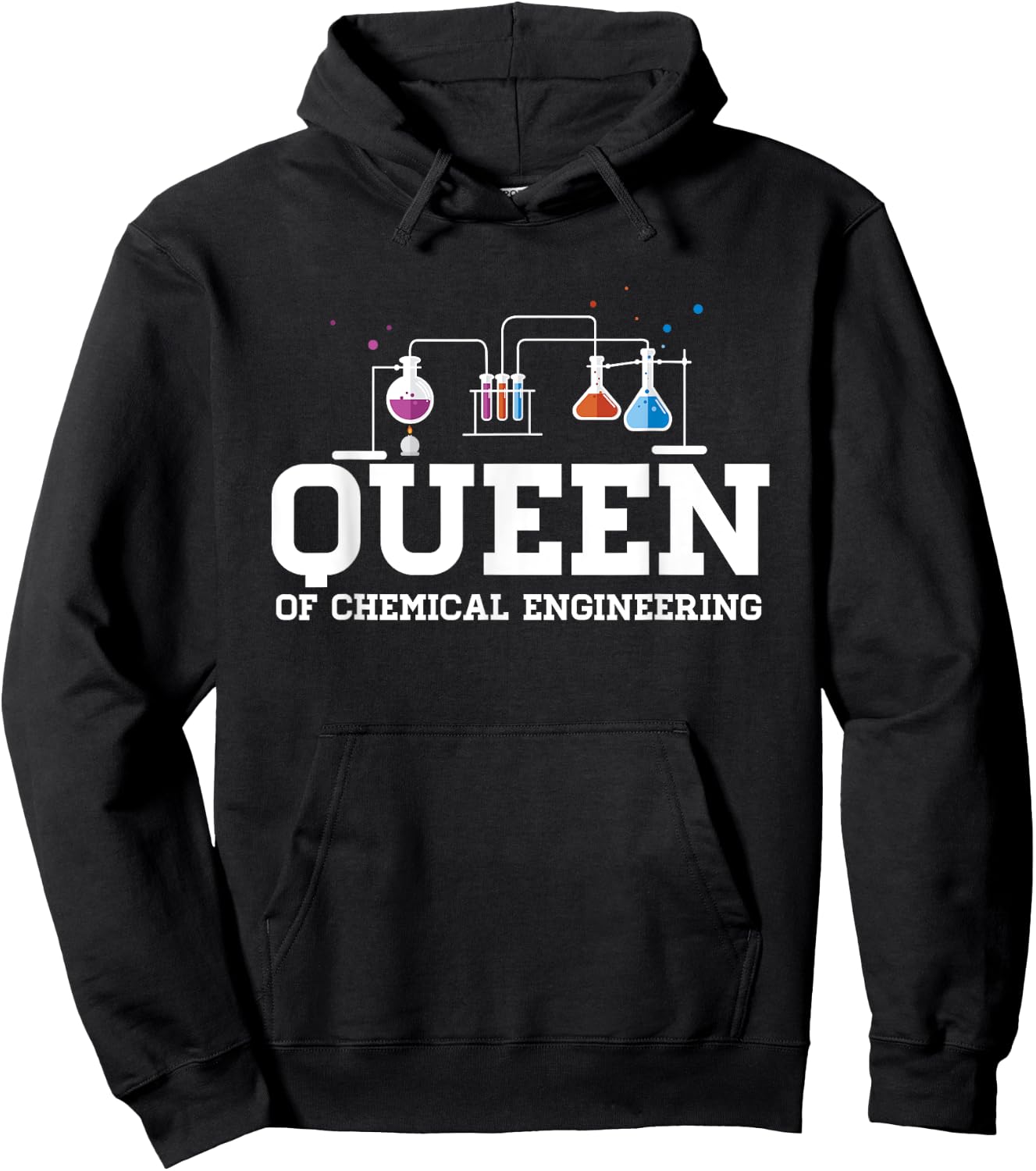 Chemical Engineering Queen - Chemical Engineer Outfit Gift Hoodie - Hoodie | Black
