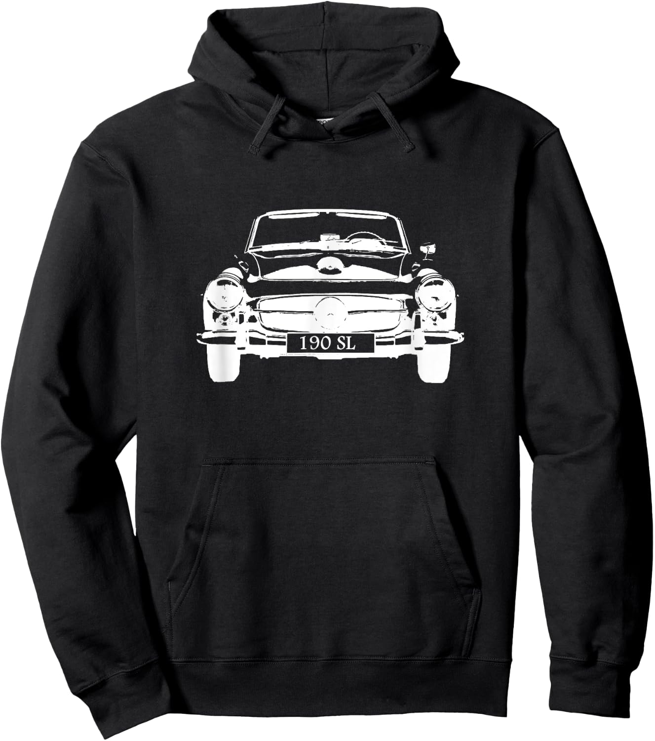 190 SL vintage sports car convertible Hoodie - Hoodie | Black
