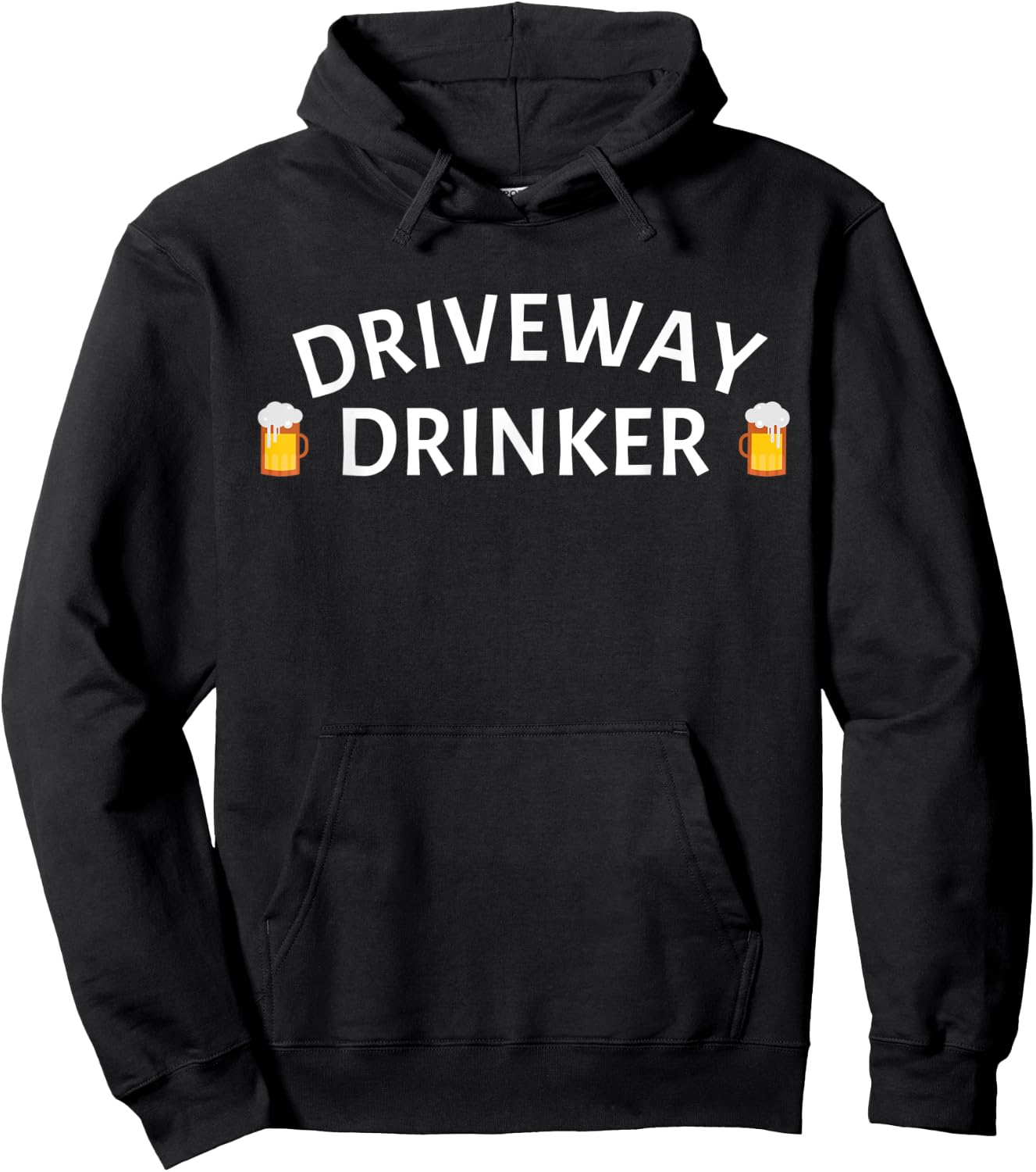 Driveway Drinker Alcohol Day Drinking Daytime Gift Beer Hoodie - Hoodie | Black