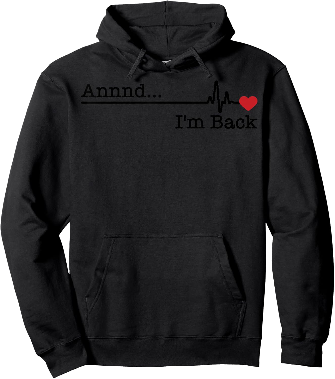 Funny Heart Attack Survivor Gift Women Cool Recovery Hoodie - Hoodie | Black