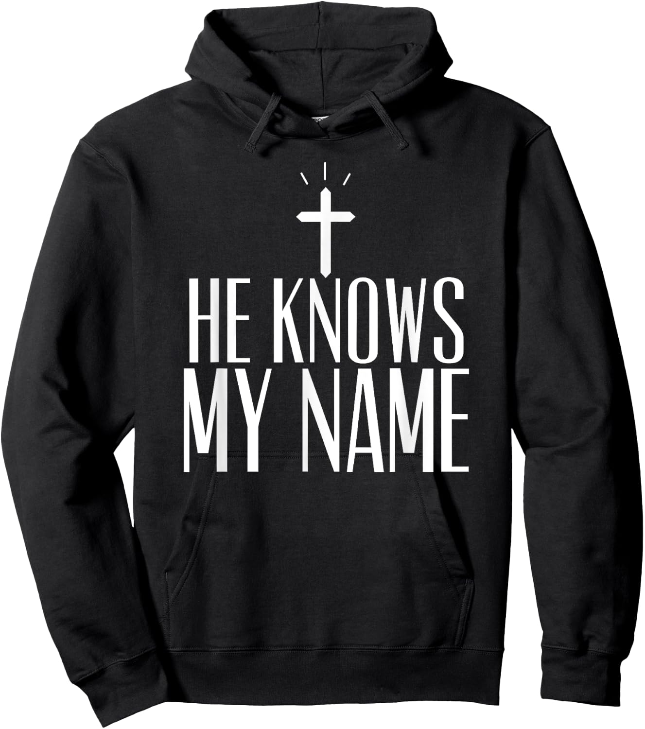 He Knows My Name Hoodie - Hoodie | Black