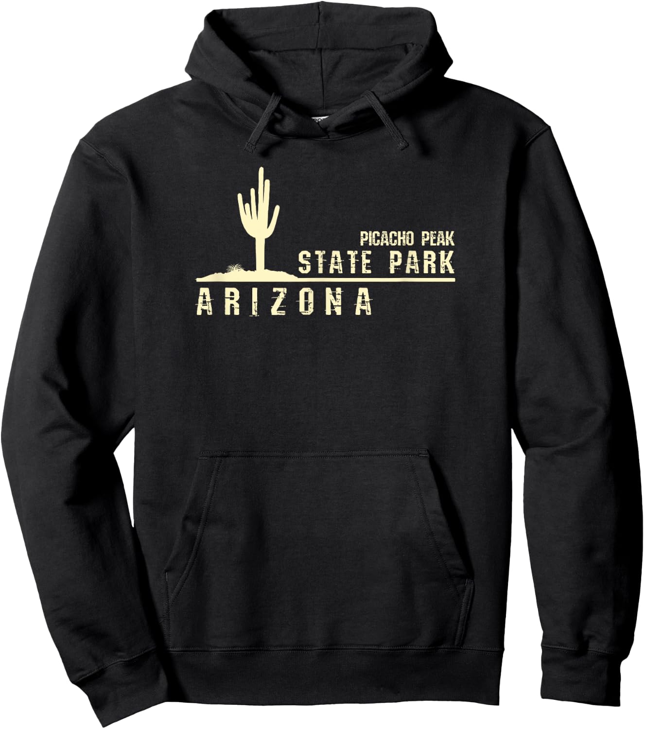 Arizona Souvenir - Picacho Peak State Park Hoodie - Hoodie | Black