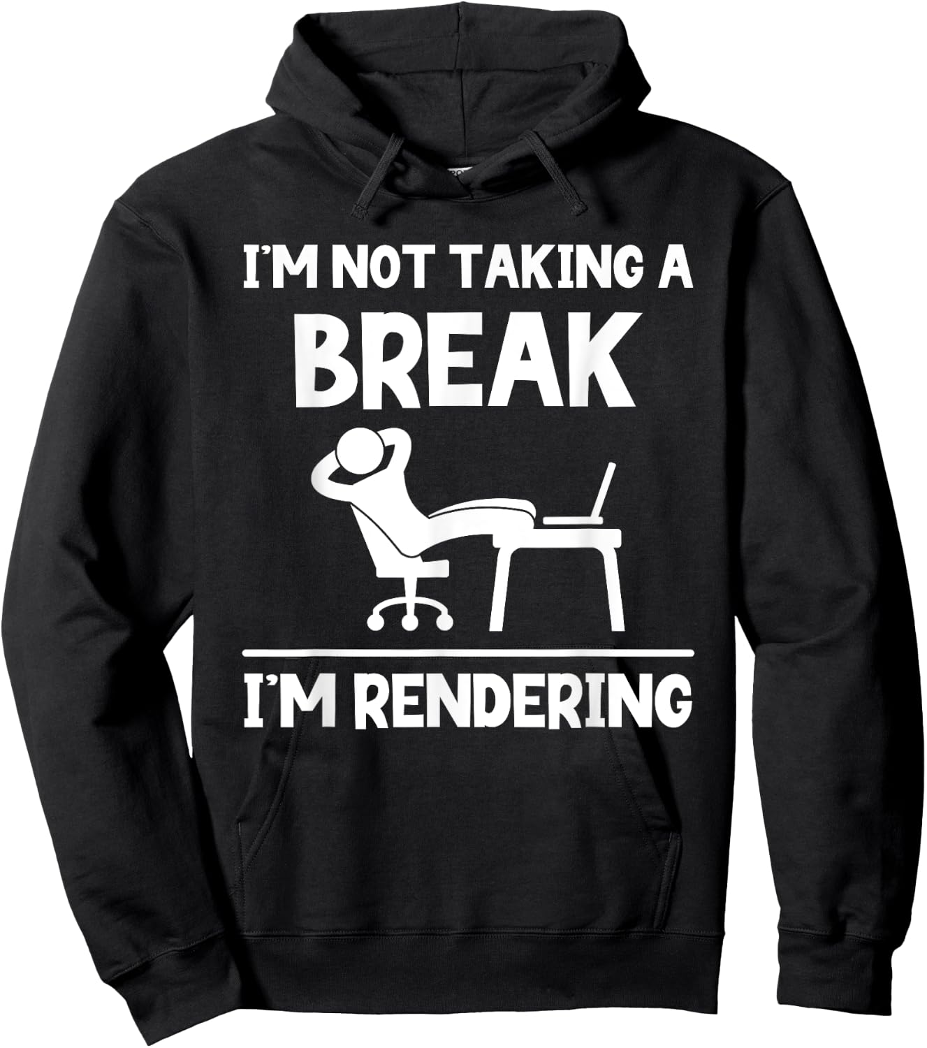 I'm Not Taking A Break I'm Rendering - Video Editor Editing Hoodie - Hoodie | Black