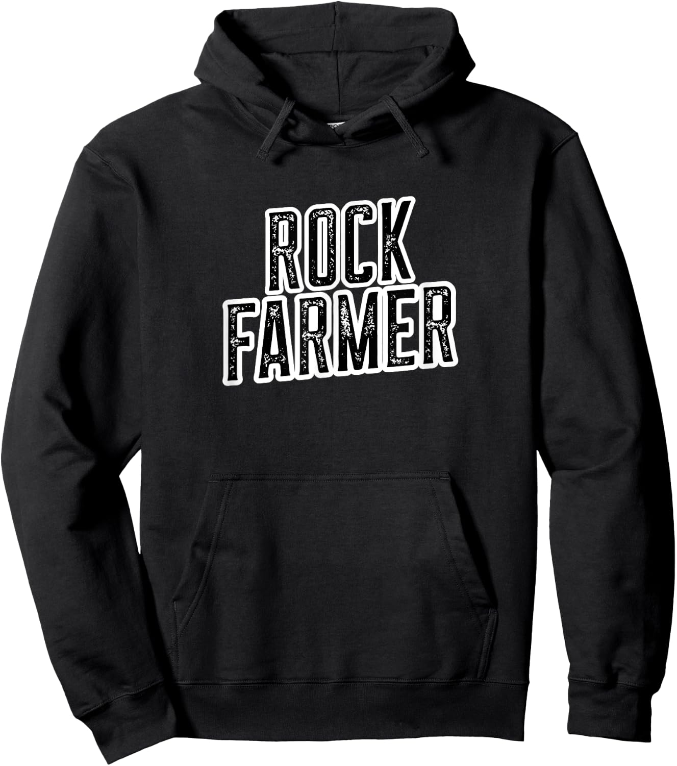 Rock Farmer | Field Stone Picker | Funny Farming Hoodie - Hoodie | Black