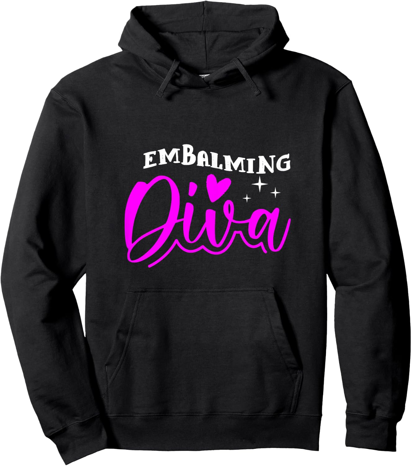 Embalming Diva Heart Funeral Mortician Mortuary Girl Gift Hoodie - Hoodie | Black