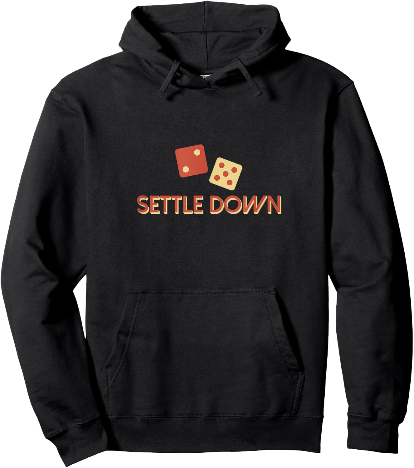 Settle Down Board Game Dice Hoodie - Hoodie | Black