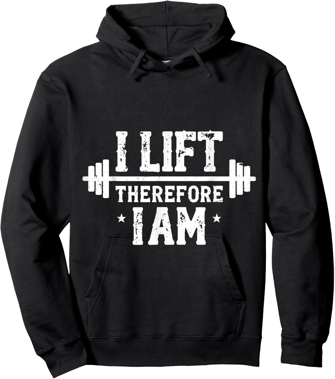 Funny Powerlkifting Barbell Weight Lifting Weightlifter Gym Hoodie - Hoodie | Black