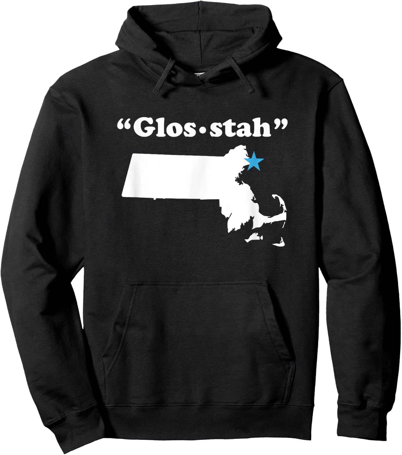 Gloucester Massachusetts Funny phonetic gag gift Hoodie - Hoodie | Black