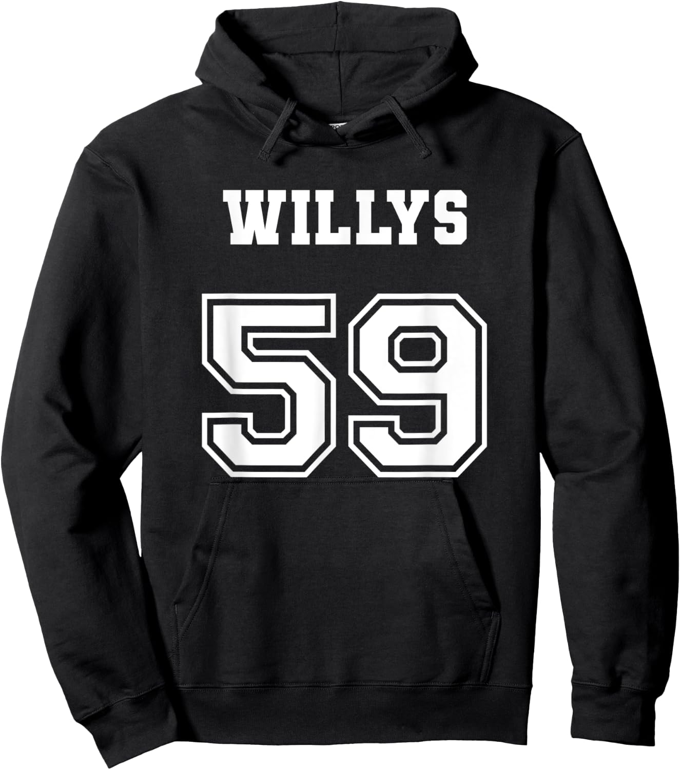 Jersey Style 59 1959 Willys 4x4 Vintage MB Army Truck Car Hoodie - Hoodie | Black