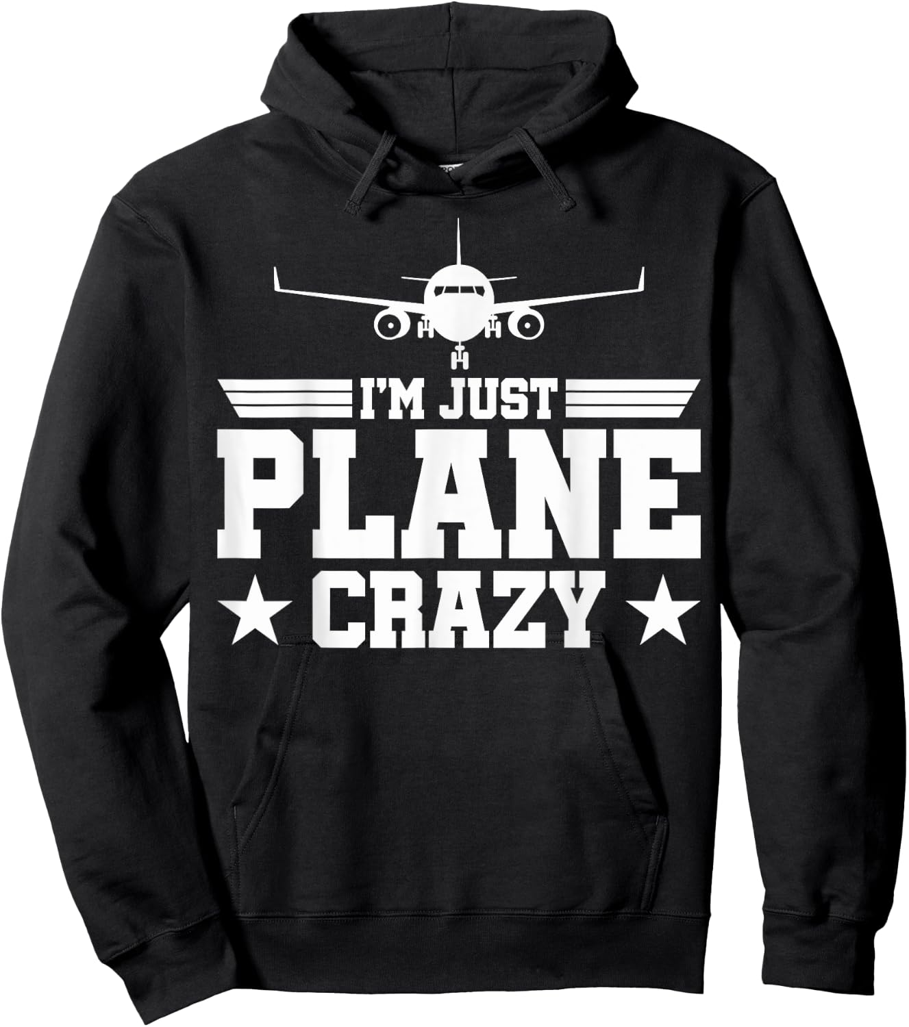Airplane Pilots Just Plane Crazy I'm Just Plane Crazy Pilots Hoodie - Hoodie | Black
