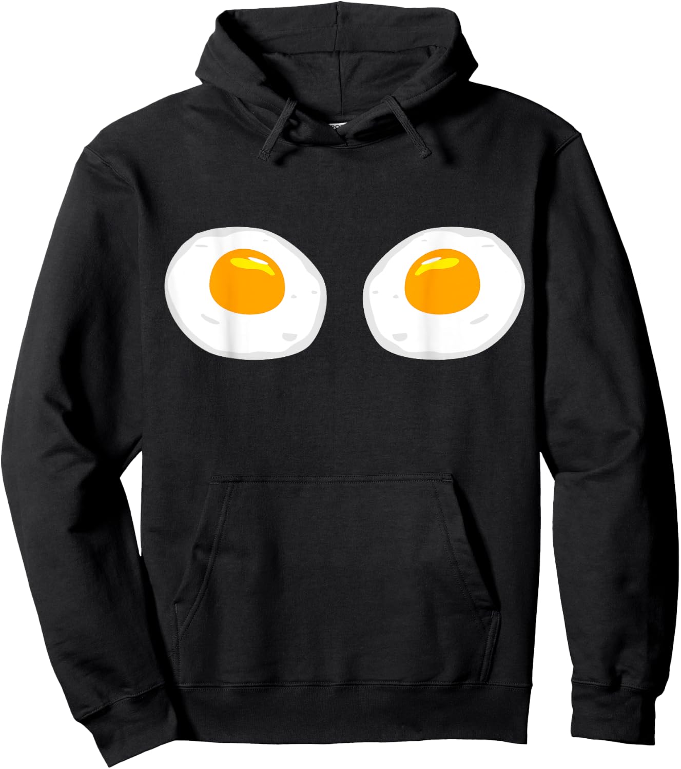 Fried Egg Bra Bikini Eggs Funny Fried Egg Costume Hoodie - Hoodie | Black