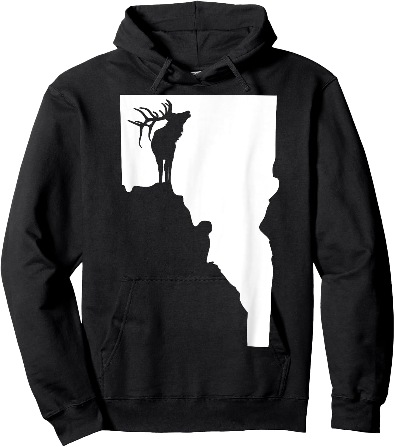 Upside Down Idaho Elk Hoodie - Hoodie | Black