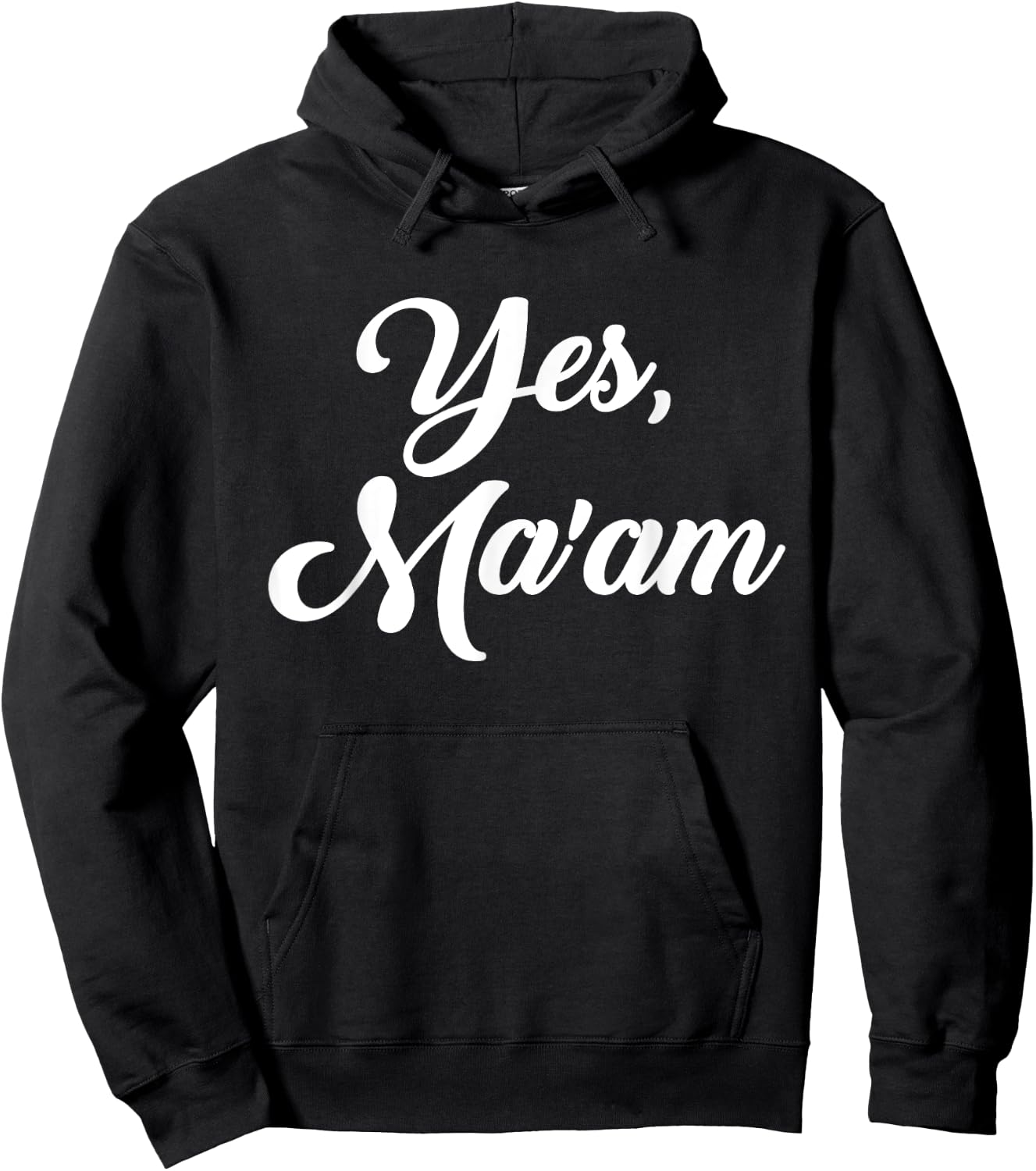 Yes, ma'am Hoodie - Hoodie | Black