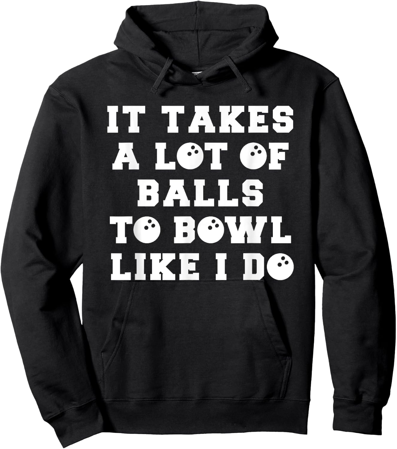 Funny Bowling Gift Boyfriend Or Husband Hoodie - Hoodie | Black