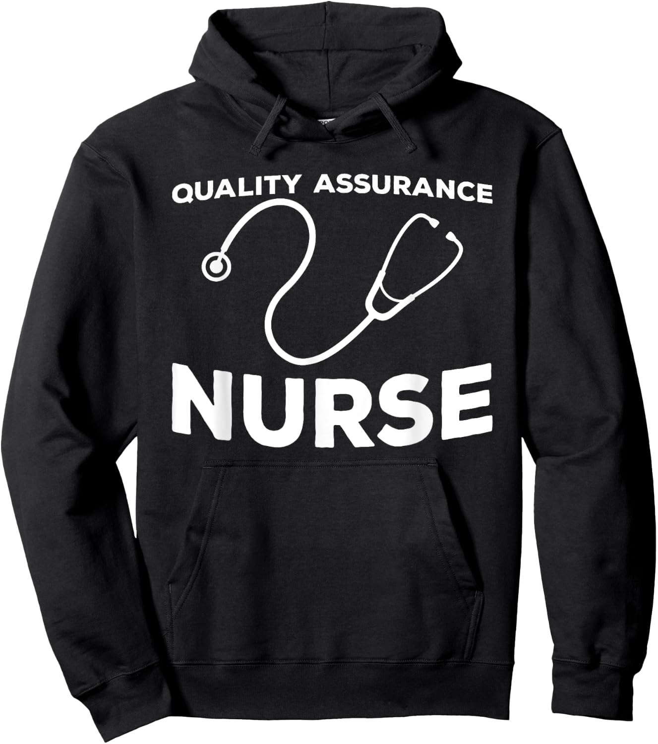 Great QA Nurse Outfit Quality Management Nurses Hoodie - Hoodie | Black