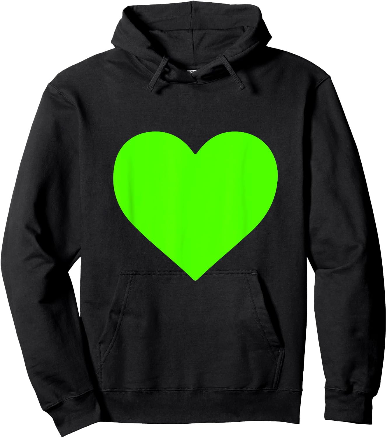 Green Heart Hoodie - Hoodie | Black