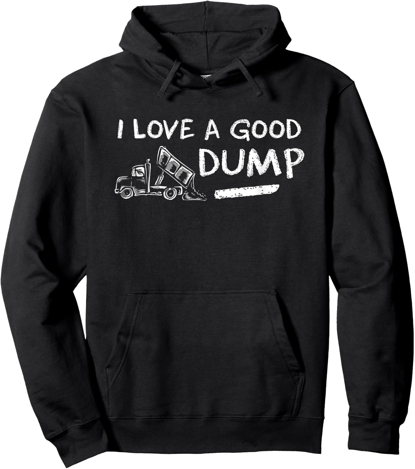 I Love a Good Dump Truck Light Hoodie - Hoodie | Black