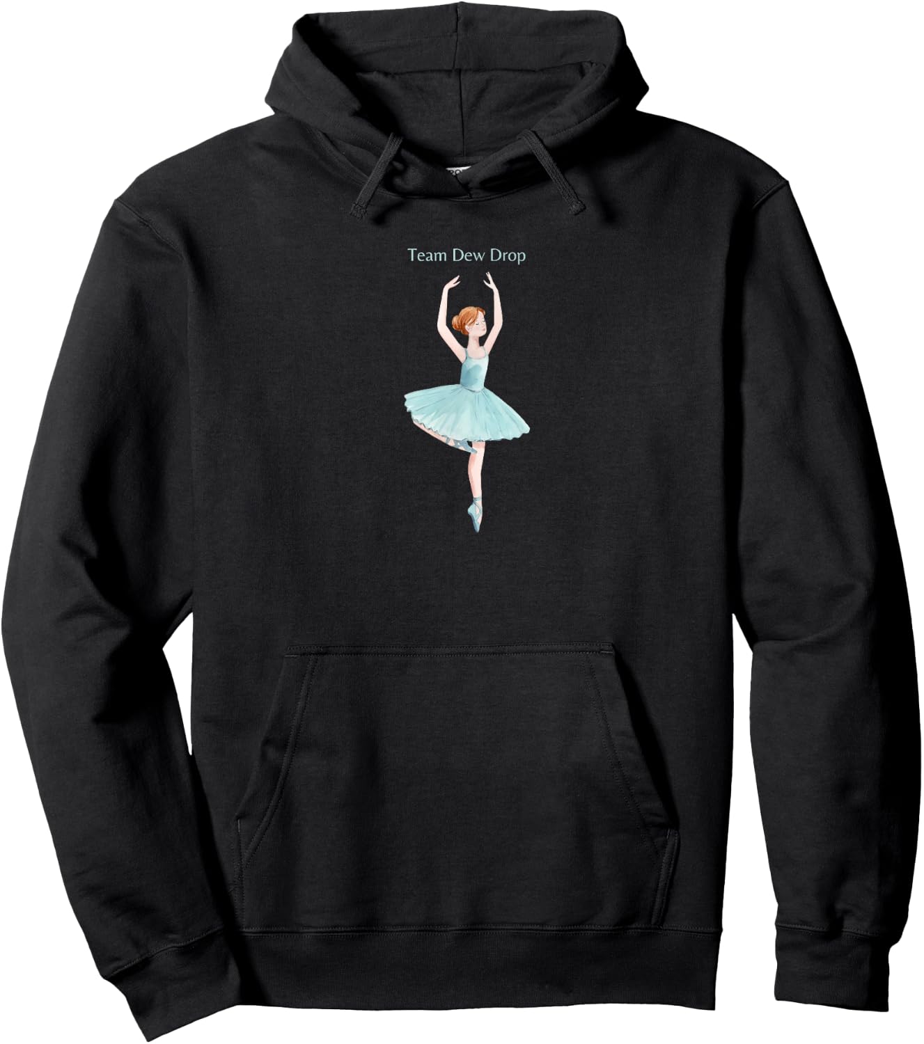 Team Dew Drop Nutcracker Ballet Ballerina Christmas Graphic Hoodie - Hoodie | Black