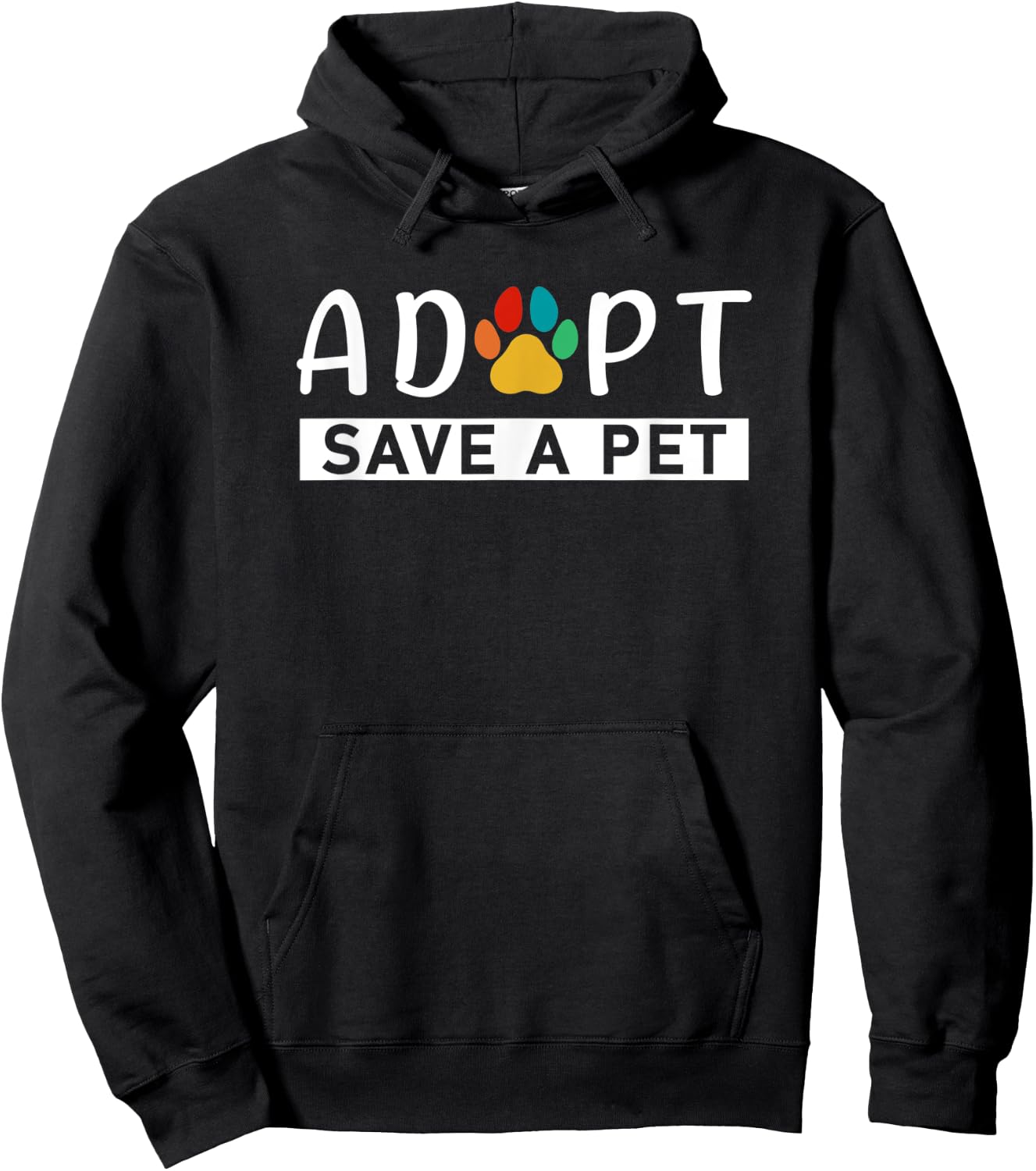 Adopt Save A Pet Animals Rescue Pets Adoption Hoodie - Hoodie | Black
