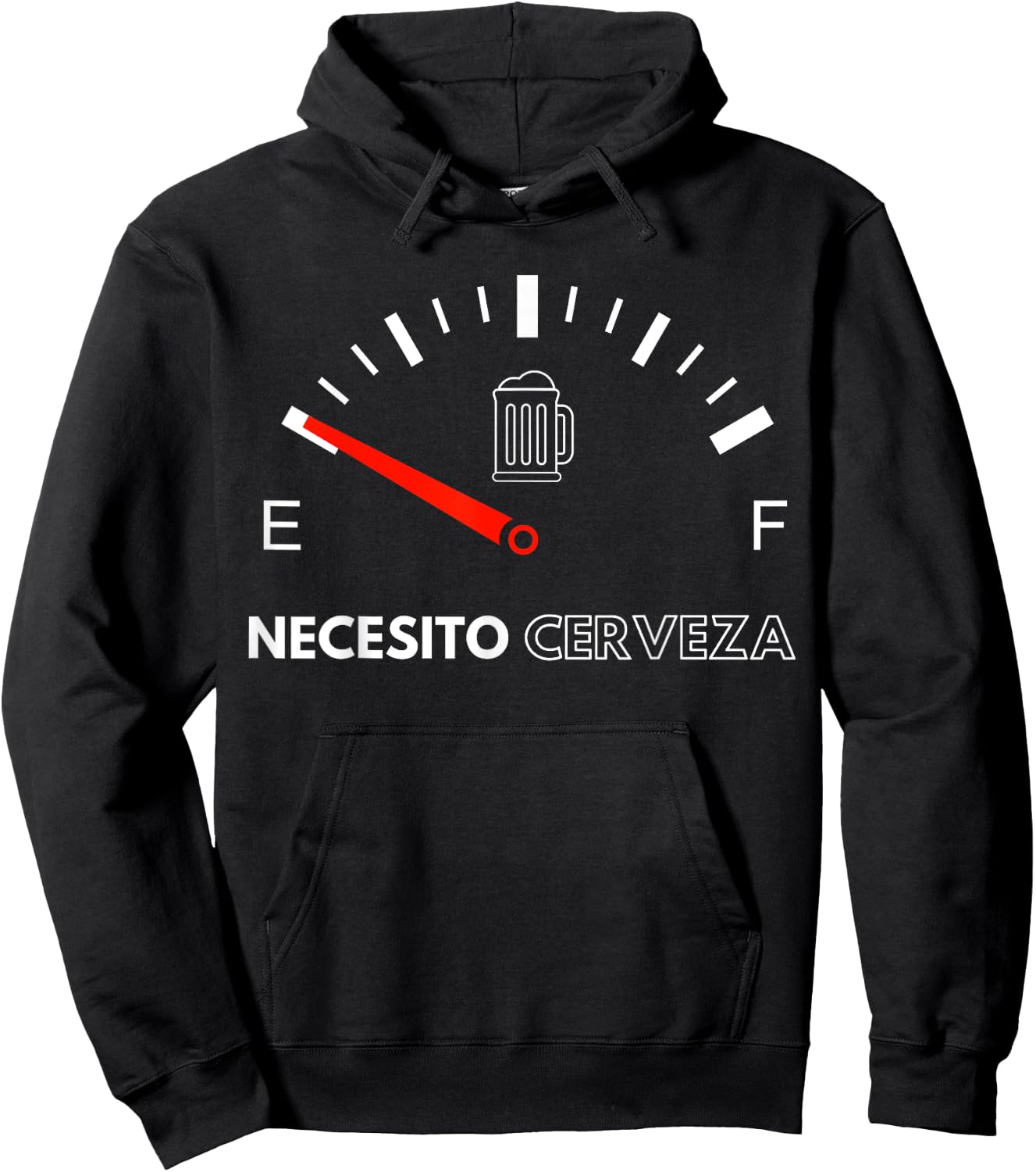 Mexican beer shirt, necesito cerveza cool & funny sayings Hoodie - Hoodie | Black