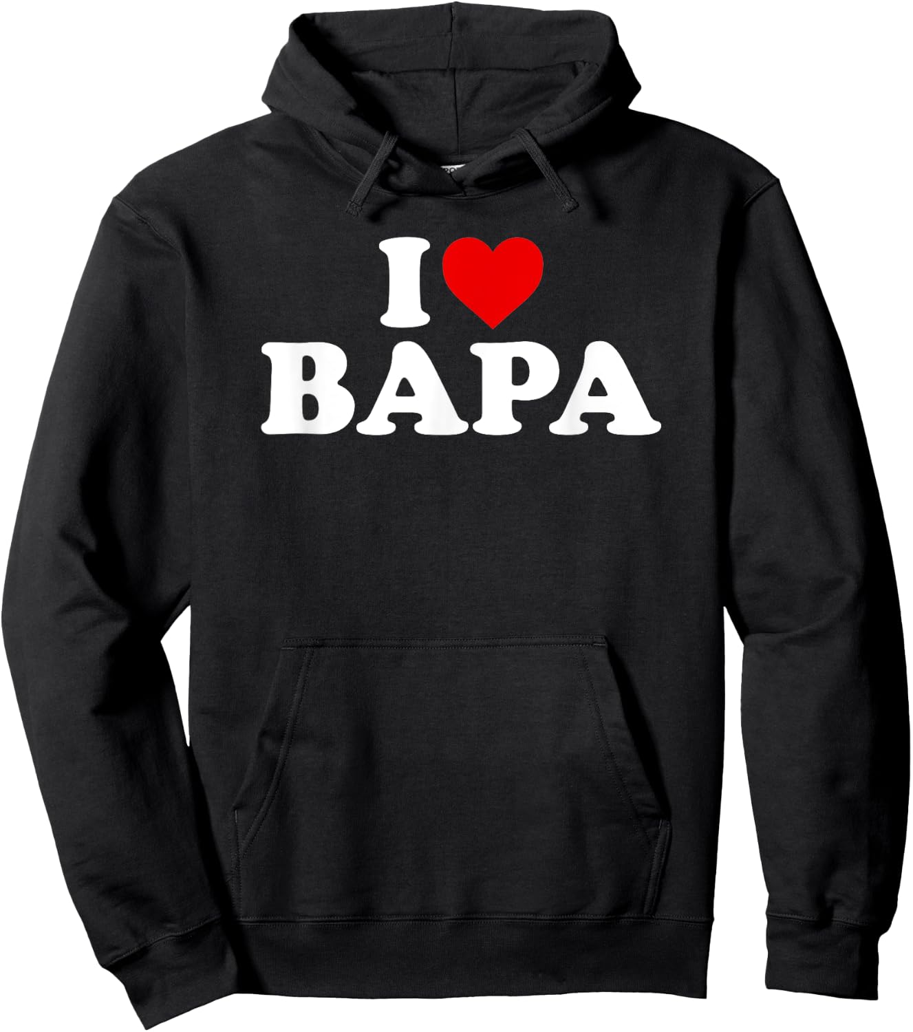 I Love Bapa Hoodie - Hoodie | Black