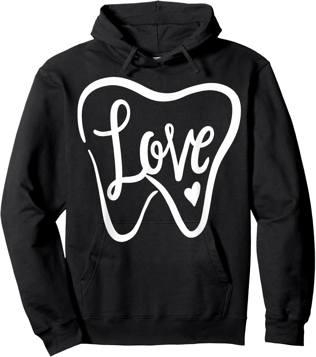 Dentist Dental Assistant Valentines Day Love Hoodie - Hoodie | Black