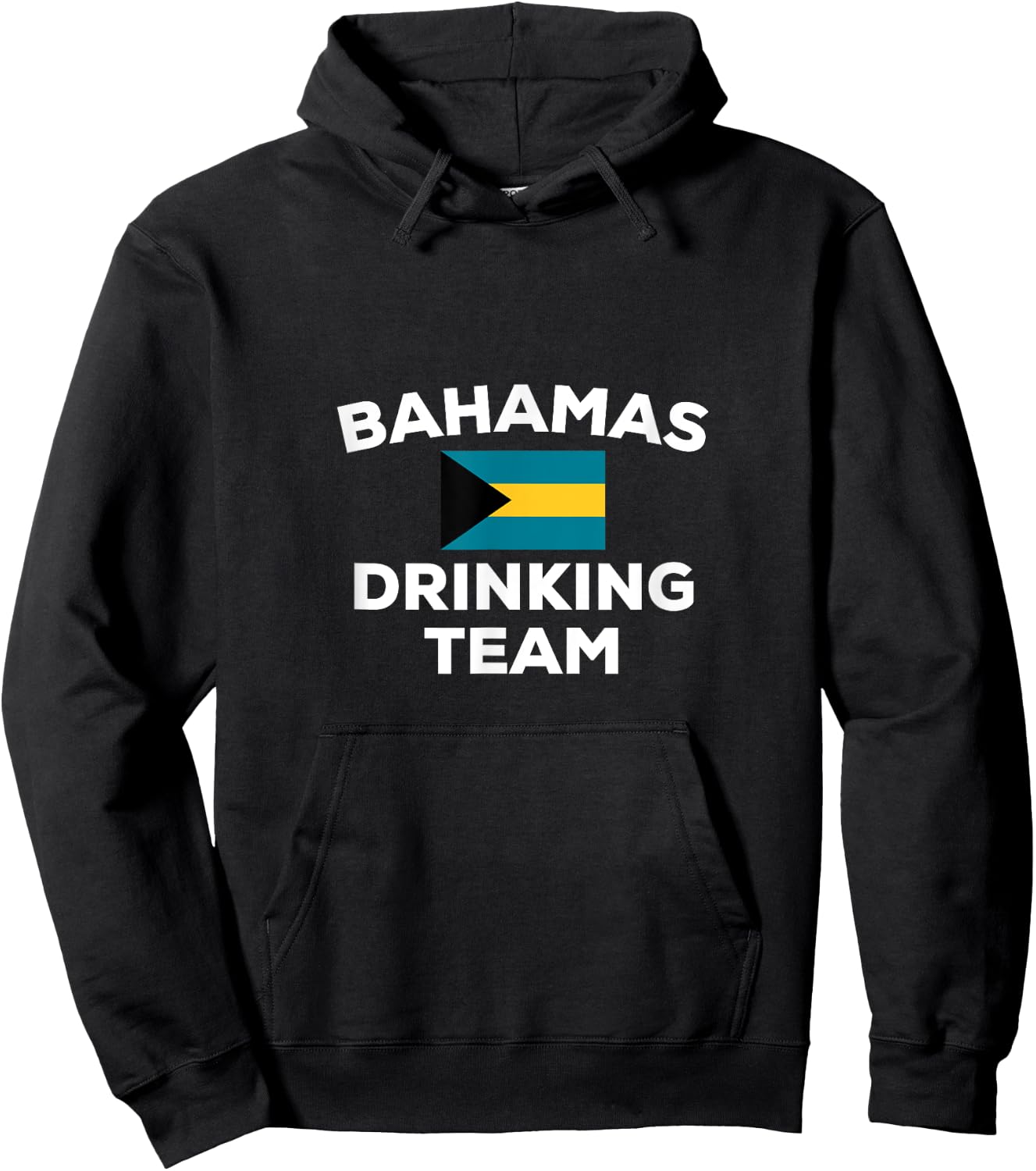 Bahamas Drinking Team Flag Funny Beer Party Hoodie - Hoodie | Black