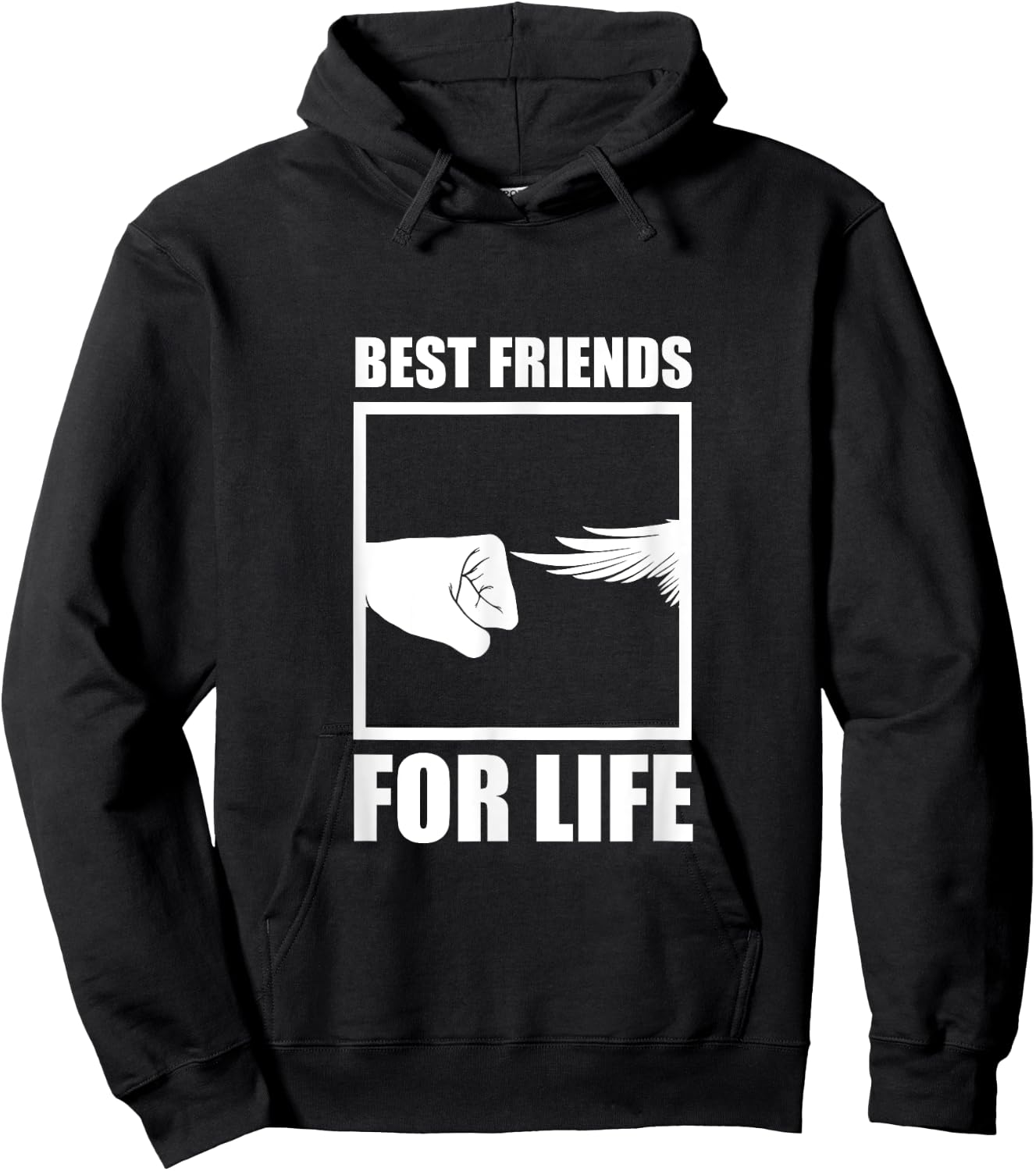 Best friends for life - wing parrot budgerigar Hoodie - Hoodie | Black