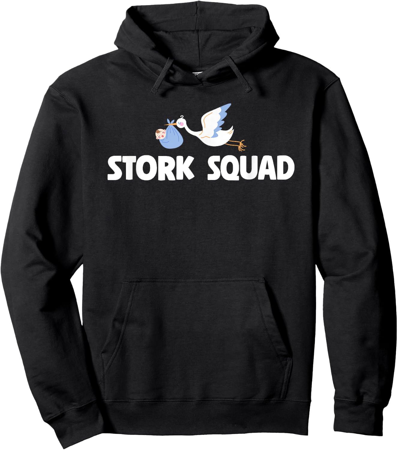Cute Stork Squad Labor And Delivery Nurse Hoodie - Hoodie | Black