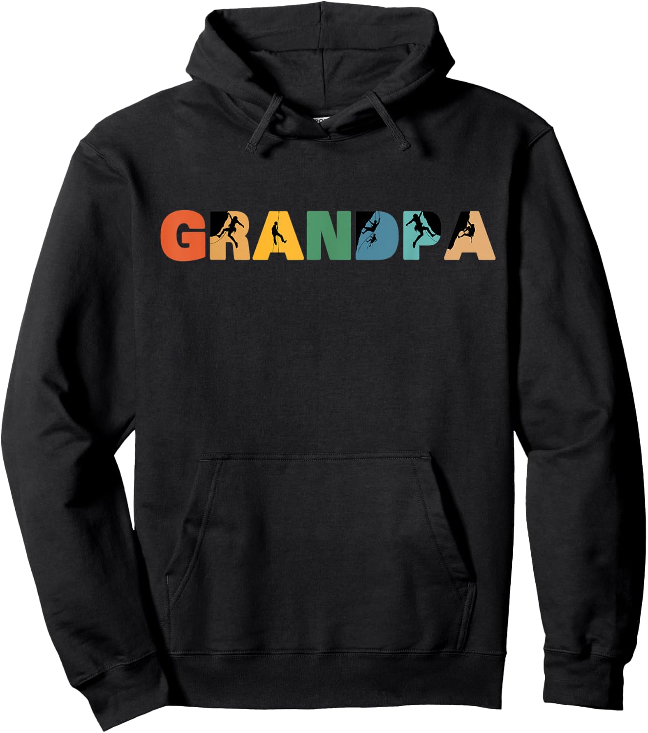 Rock Climbing Grandpa Shirt, Gramps Rock Climbing Hoodie - Hoodie | Black