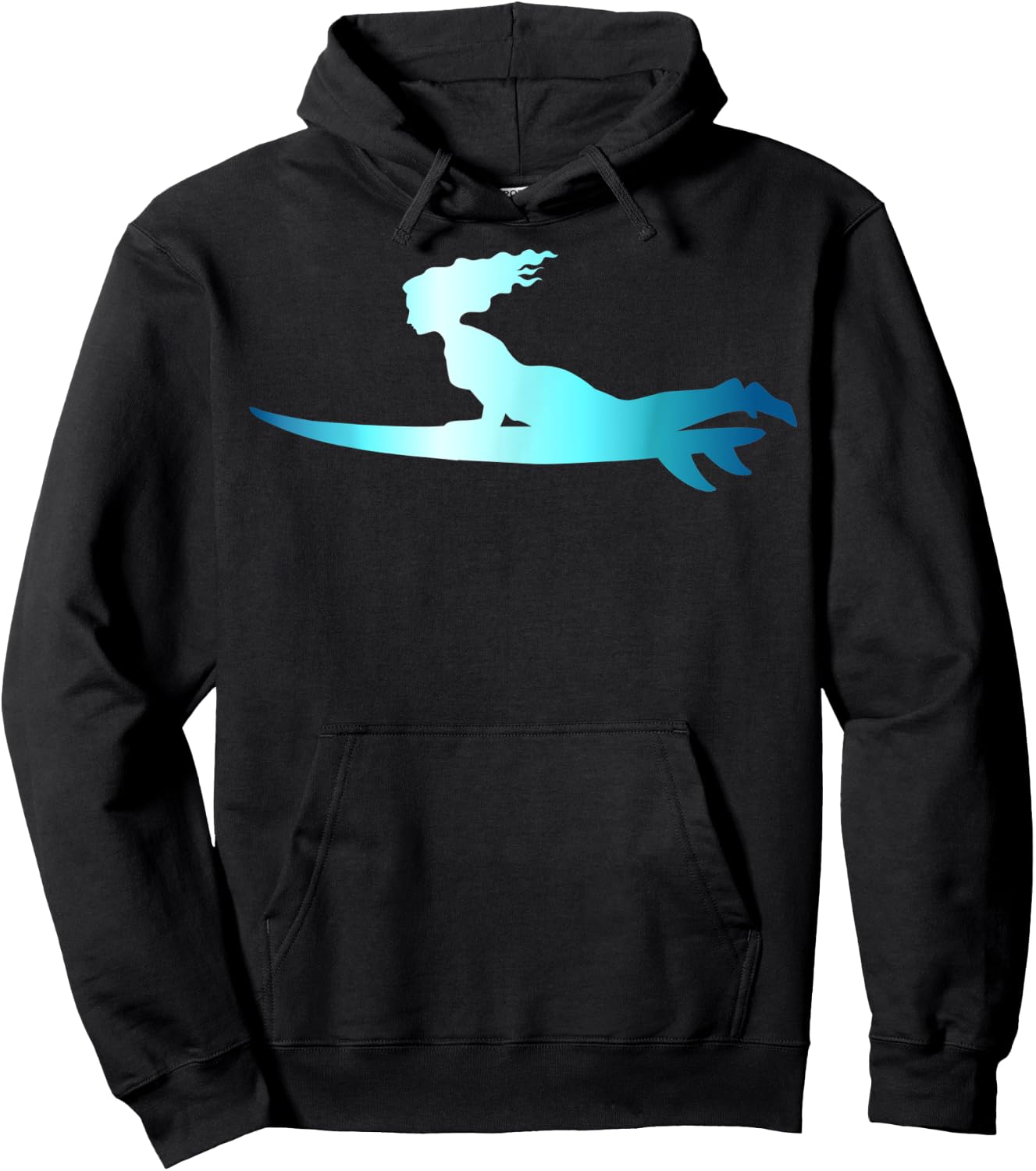 Surfing Wave Riding Boarding Surfboard Surfer Hoodie - Hoodie | Black