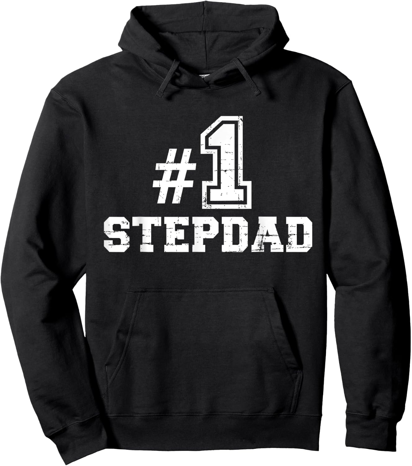 Number one No. 1 stepdad Hoodie - Hoodie | Black