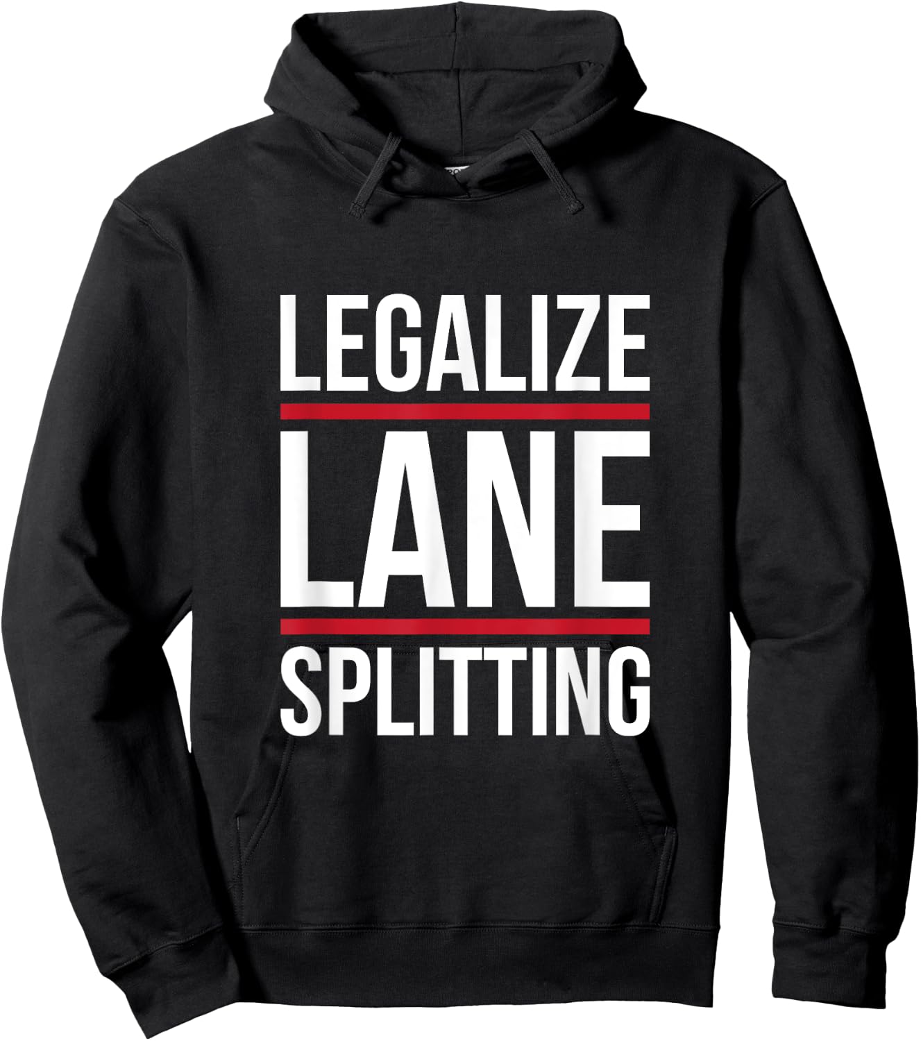 Lane split motorcycle cars make track splitting legal Hoodie - Hoodie | Black
