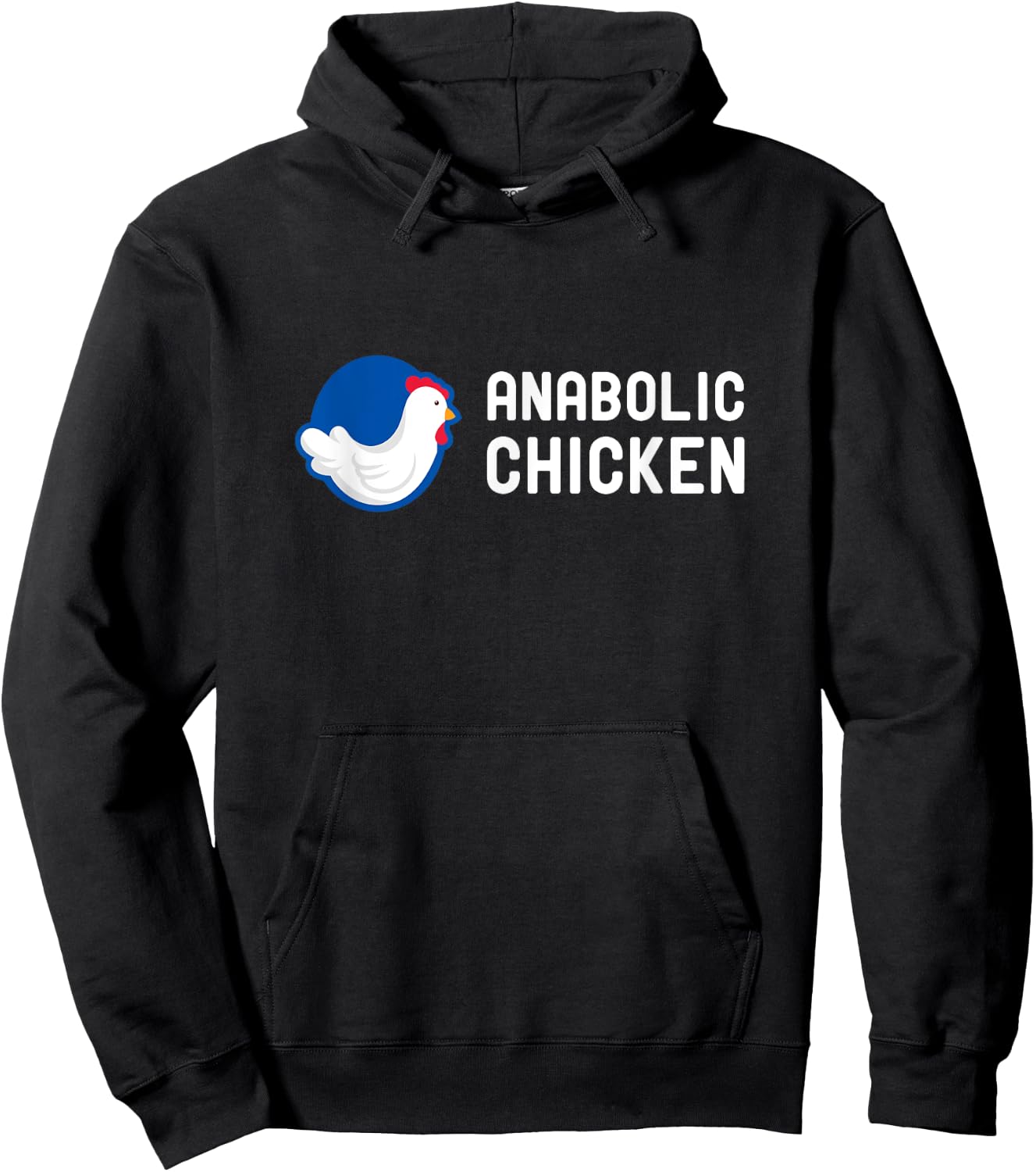Anabolic Chicken Steroid Gym Fitness Bodybuilding Fitness Hoodie - Hoodie | Black