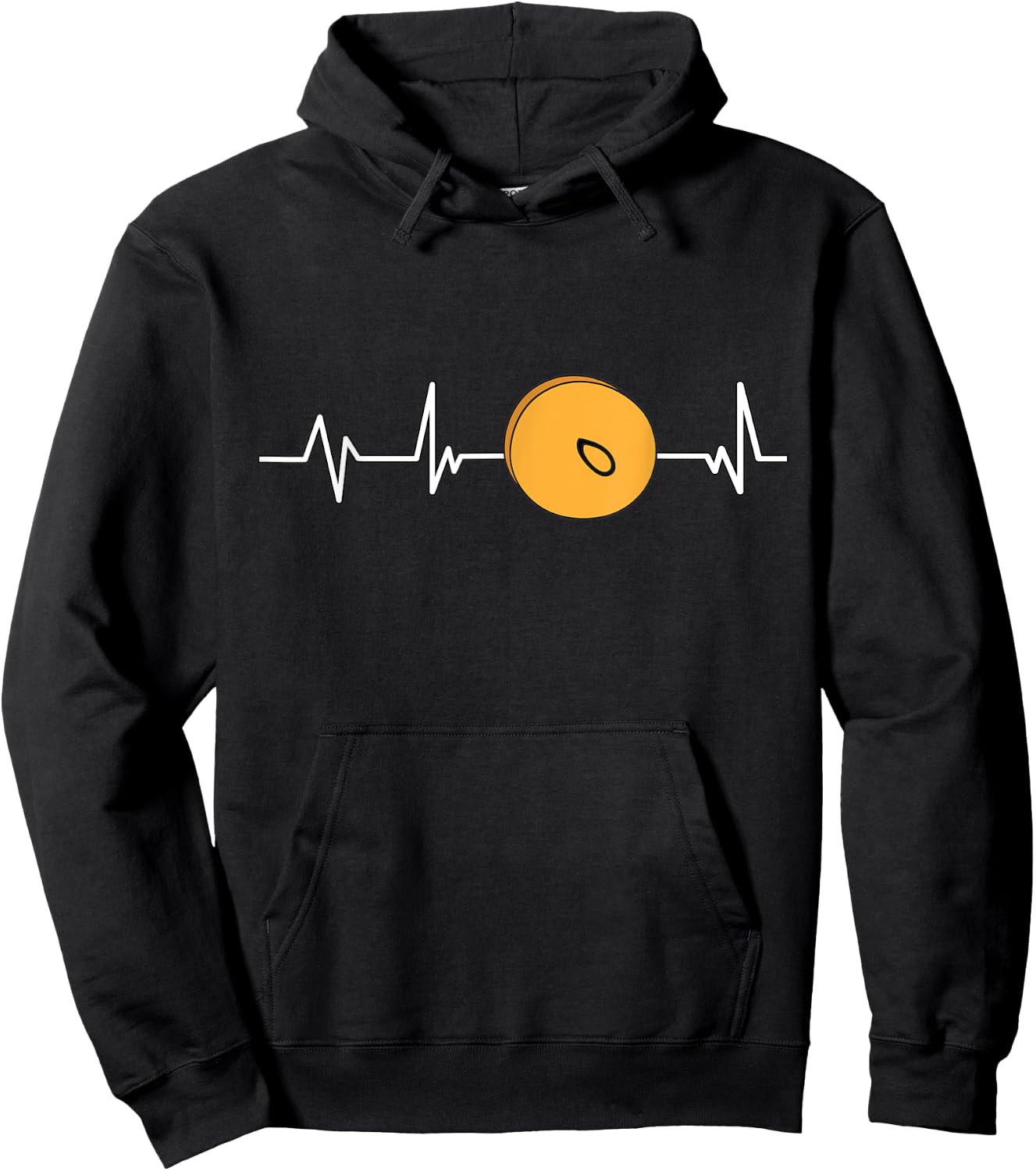 Cymbals Heartbeat EKG Gift Cymbals Hoodie - Hoodie | Black