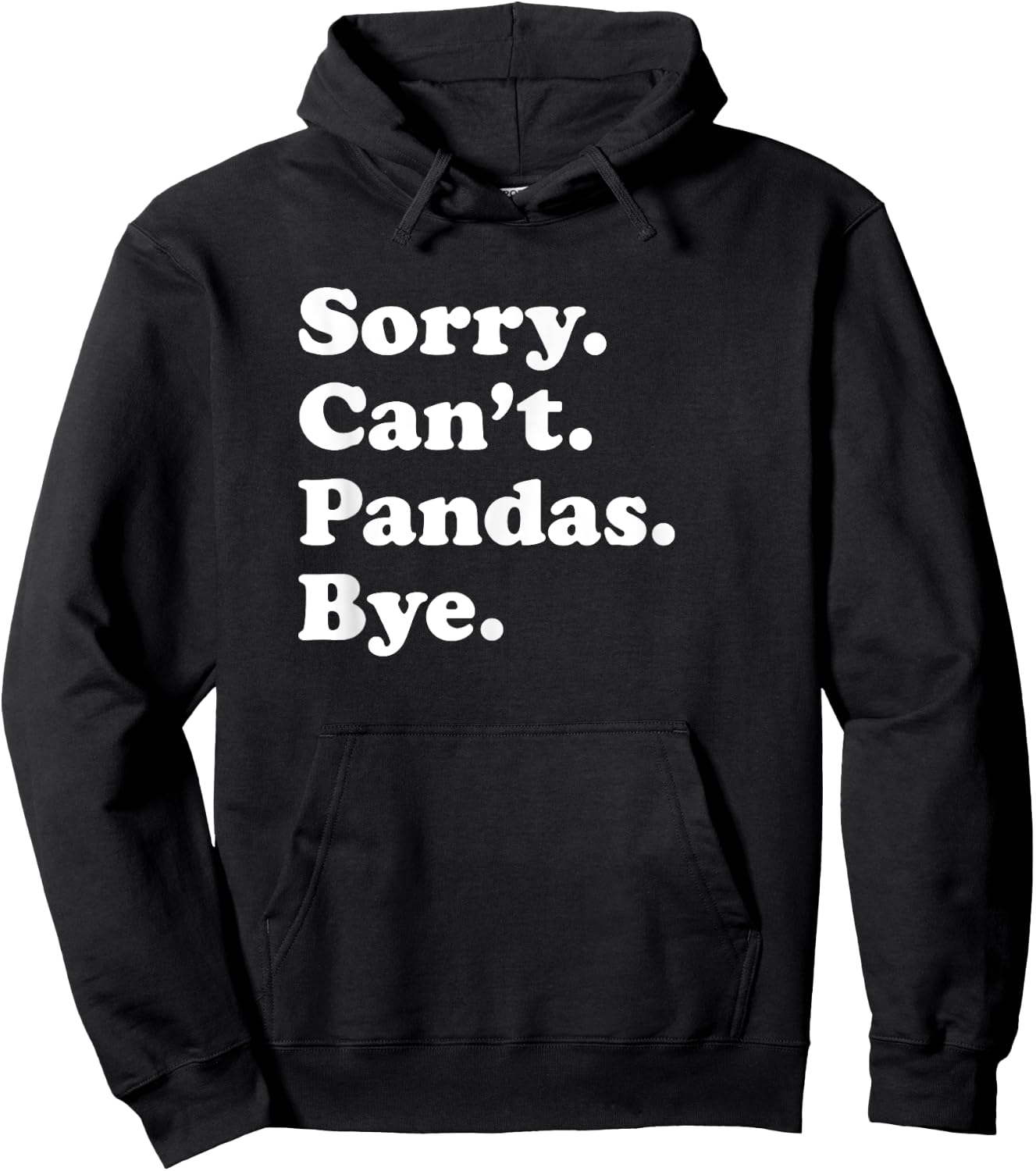 Funny Panda Bear Gift Women Boys or Girls Hoodie - Hoodie | Black