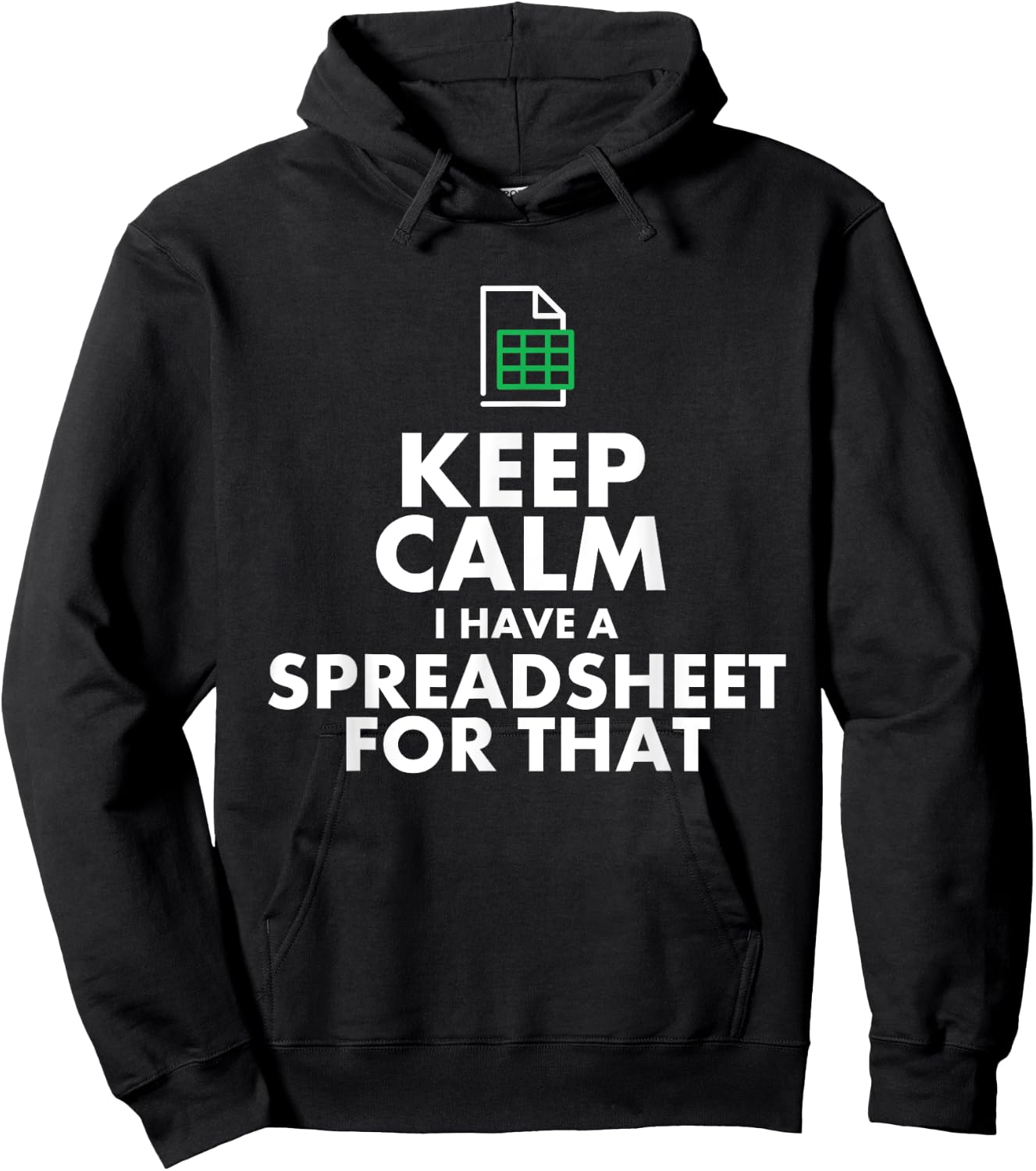 Funny Excel Spreadsheets Lover Gift | Accountant Men Women Hoodie - Hoodie | Black