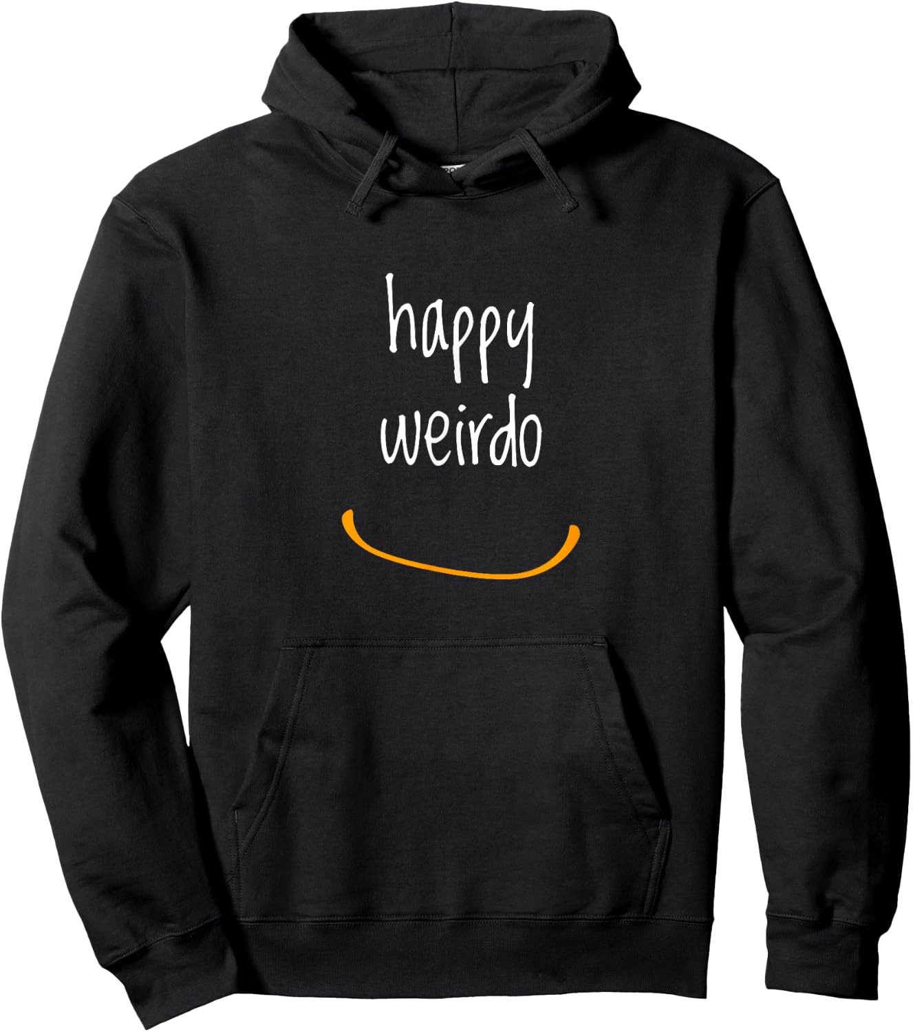 Funny Happy Weirdo With A Big Smile Humor Hoodie - Hoodie | Black