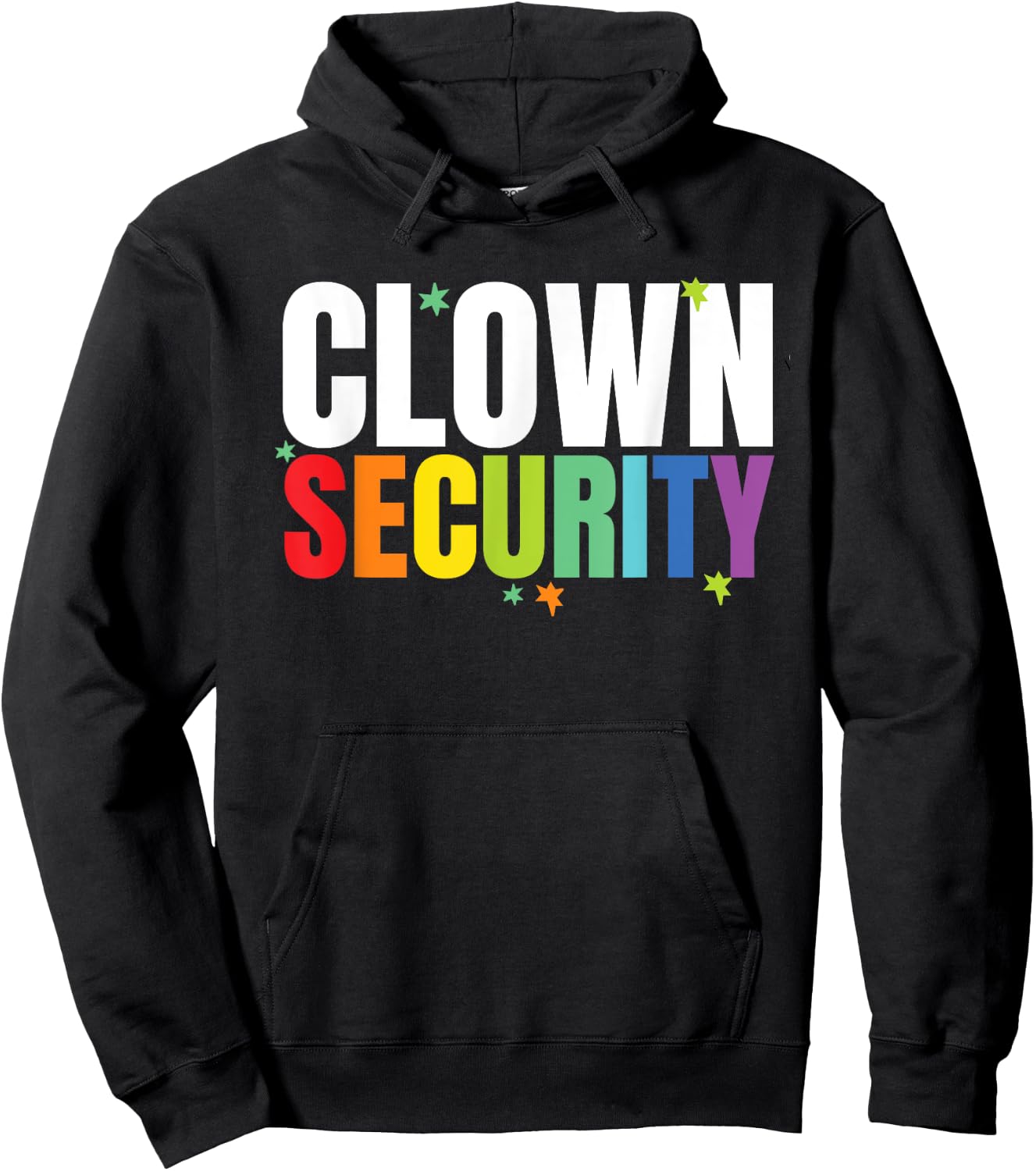 Clown Security Funny Halloween Dad Mom Costume Hoodie - Hoodie | Black