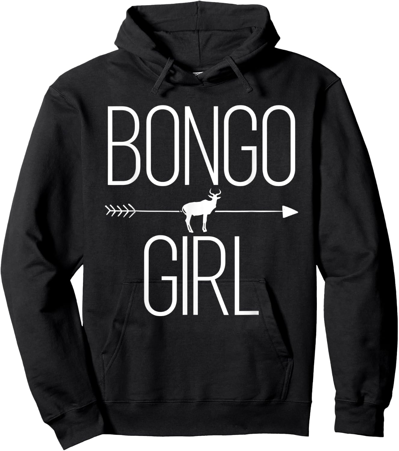 Bongo Girl Gift Antelope Bull Animal Lover Hoodie - Hoodie | Black