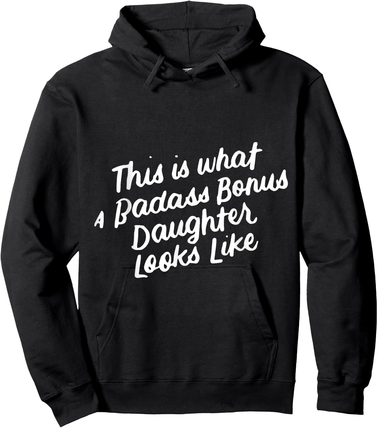 Step Bonus Daughter Funny Family Gifts for Stepdaughter Hoodie - Hoodie | Black