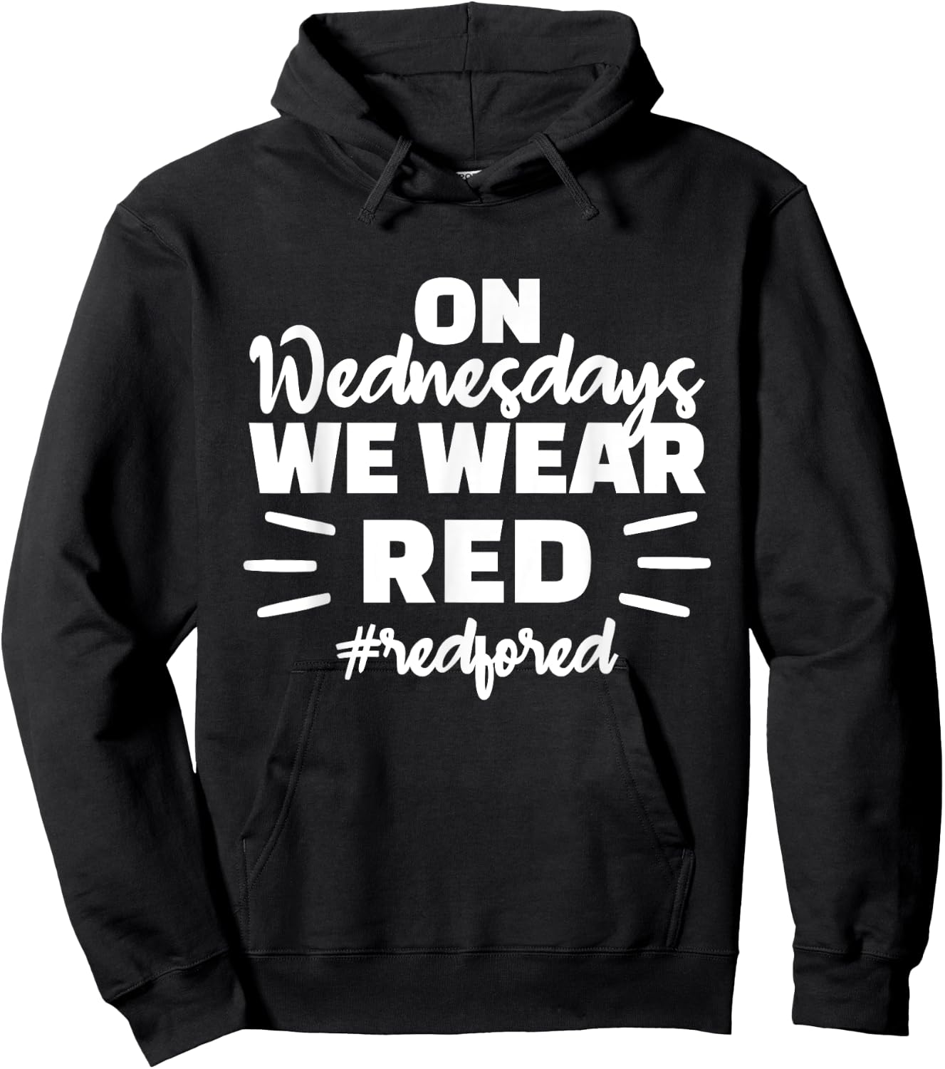 On Wednesdays We Wear Red - Red For Ed Hoodie - Hoodie | Black