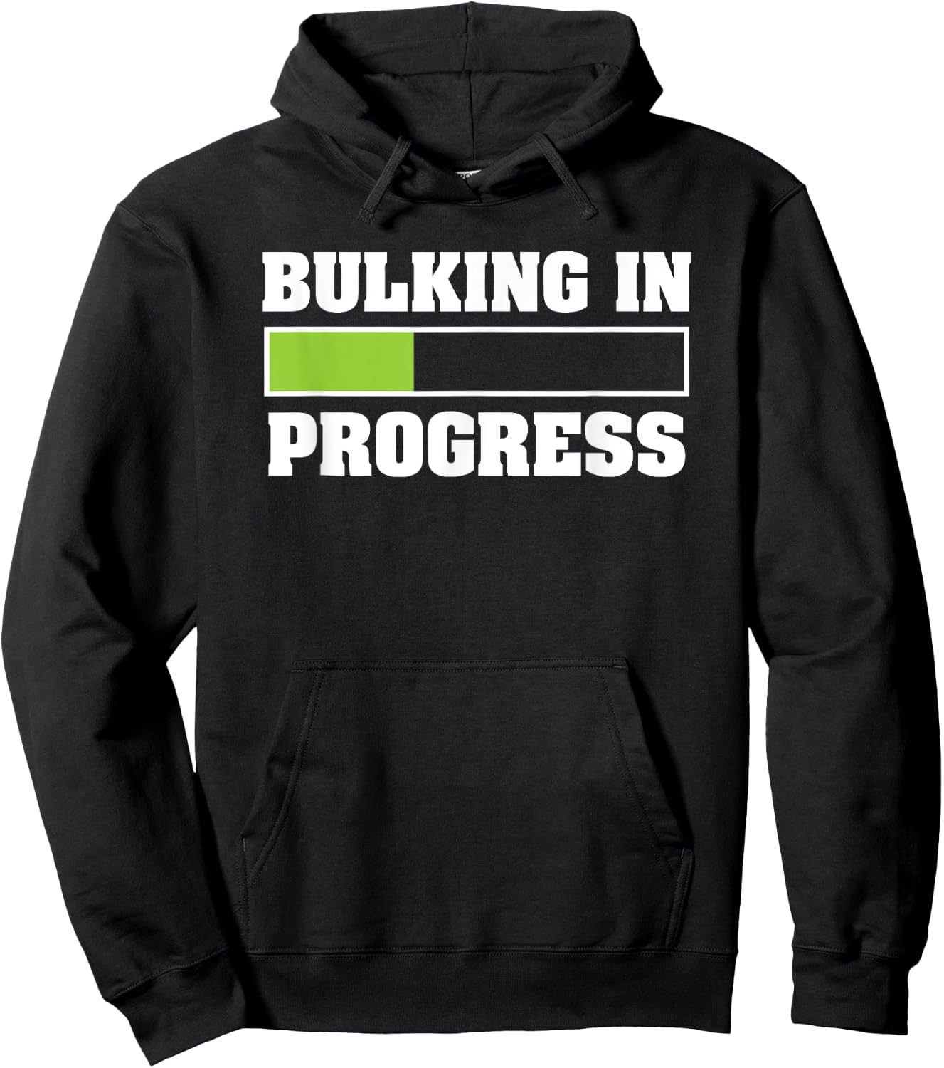 Bulking In Progress Funny Weightlifting Bodybuilding Hoodie - Hoodie | Black