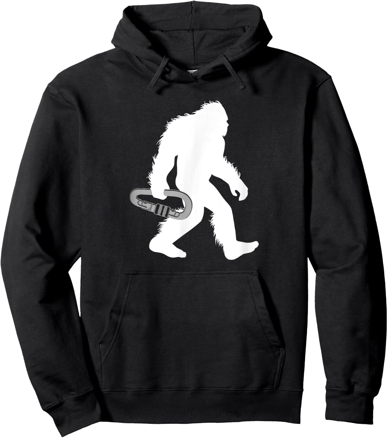 Bigfoot Mountain Climbing Sasquatch Climber Hoodie - Hoodie | Black